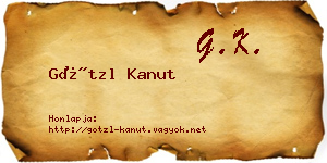 Götzl Kanut névjegykártya