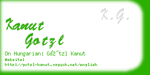 kanut gotzl business card